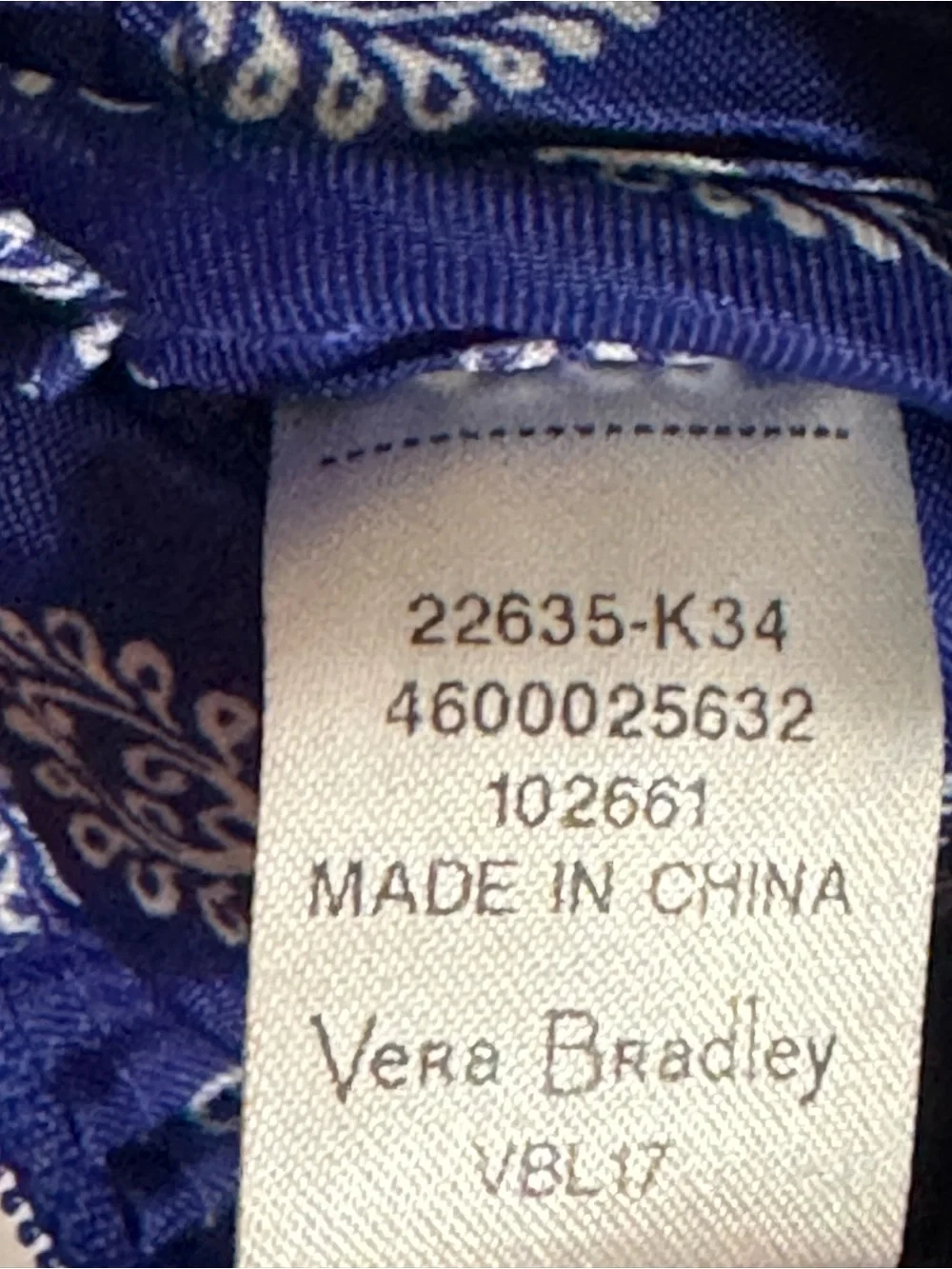 Vera Bradley Key Chain MIni Wallet